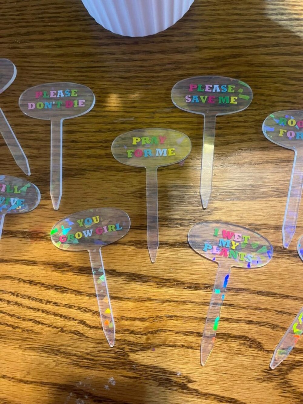9pcs Funny Plant Stakes - New